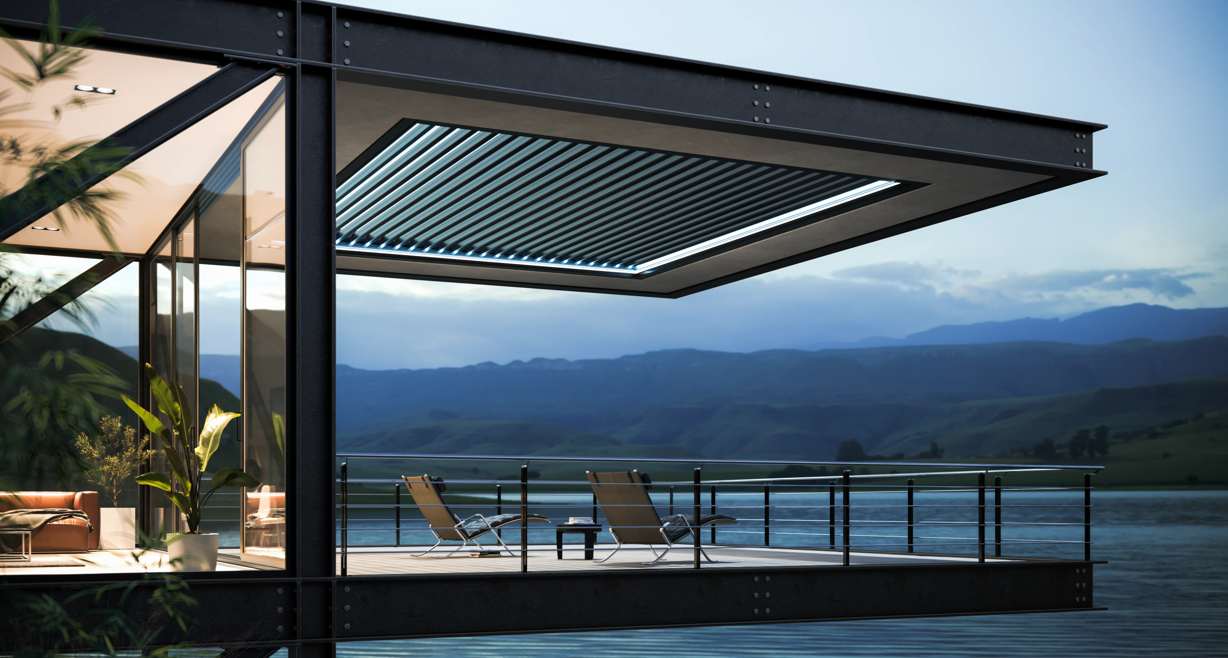 LITRA BioPergo American Louvered Roof